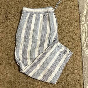 Old Navy cropped linen pants size XL